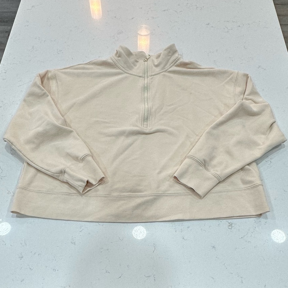 Athleta Cropped Quarter Zip